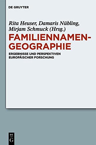 Familiennamengeographie: Ergebnisse und Perspektiven europäischer Forschung (Studia Linguistica Germanica)
