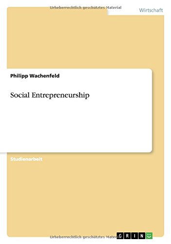 Social Entrepreneurship