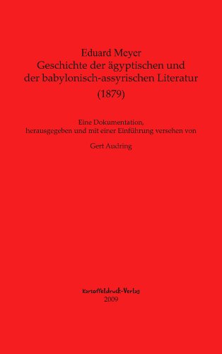 Geschichte der ägyptischen und der babylonisch-assyrischen Literatur