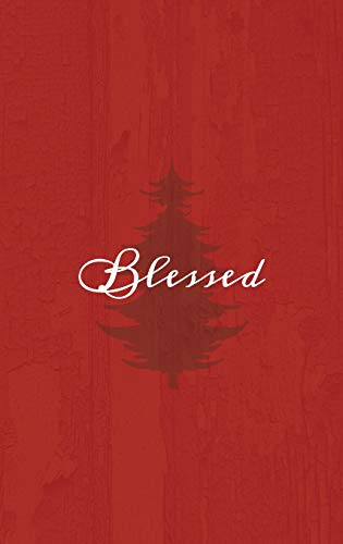 Blessed: A Red Hardcover Decorative Book for Decoration with Spine Text to Stack on Bookshelves, Decorate Coffee Tables, Christmas Decor, Holiday Decorations, Housewarming Gifts