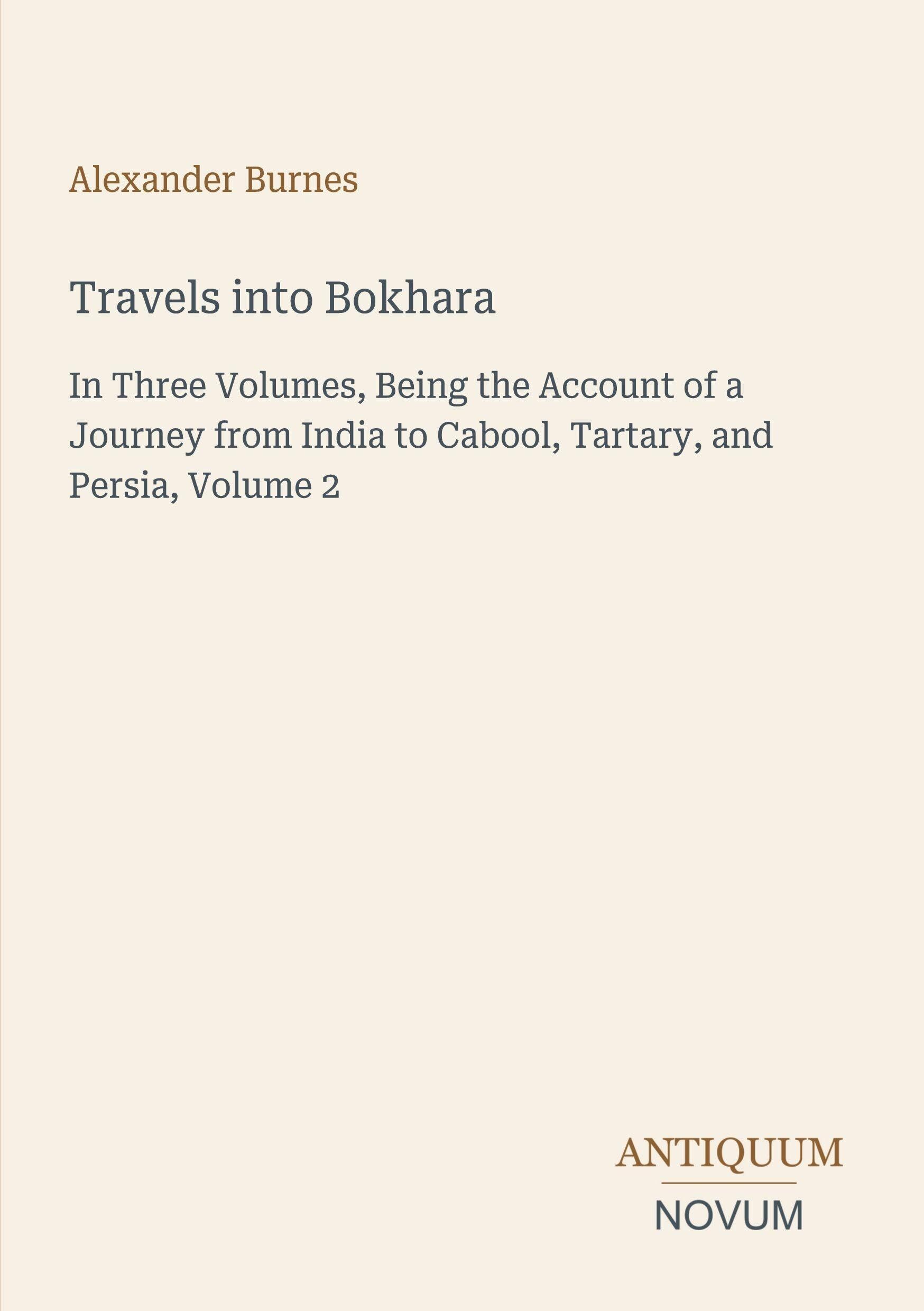 Travels into Bokhara