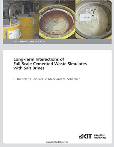 Long-Term Interactions of Full-Scale Cemented Waste Simulates with Salt Brines: KIT Scientific Reports