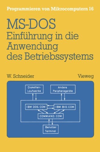Einführung in die Anwendung des Betriebssystems Ms-Dos: Mit Übungsaufgaben und Lösungen (Programmieren von Mikrocomputern)