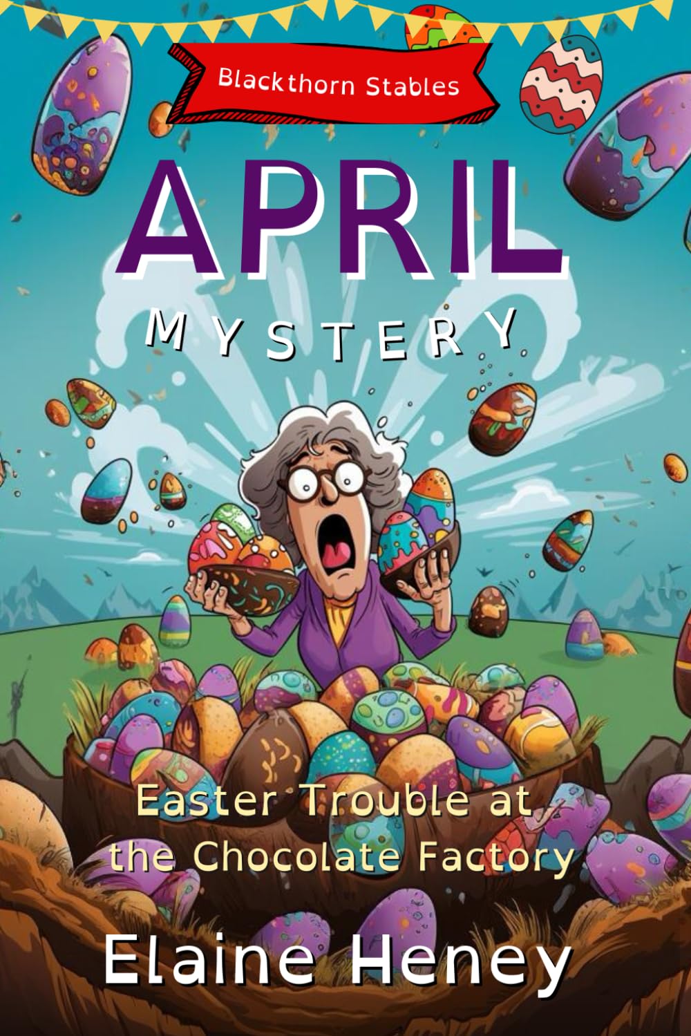 Easter Trouble at the Chocolate Factory Blackthorn Stables April Mystery - Dyslexia Friendly (Blackthorn Stables Dyslexia Reading Books for Kids, Band 2)