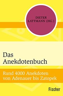 Das Anekdotenbuch: Rund 4000 Anekdoten von Adenauer bis Zatopek
