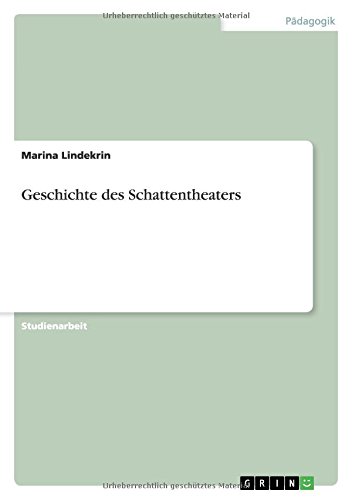 Geschichte des Schattentheaters