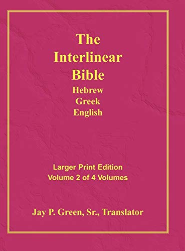 unbekannt Interlinear Hebrew Greek English Bible-Pr-Fl/Oe/Kj Large Print Volume 2