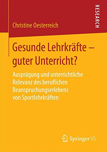 Gesunde Lehrkräfte - guter Unterricht?