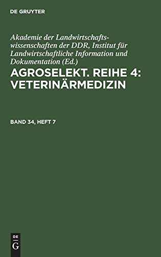 Agroselekt. Reihe 4: Veterinärmedizin