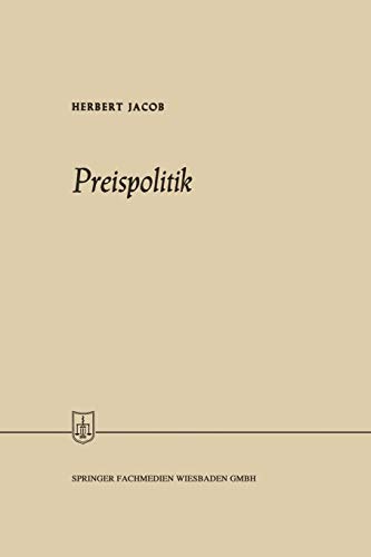 Preispolitik (Die Wirtschaftswissenschaften, 17, Band 17)
