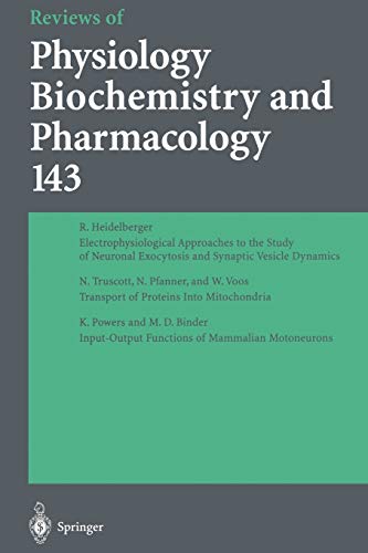 Reviews of Physiology, Biochemistry and Pharmacology (Reviews of Physiology, Biochemistry and Pharmacology, 143, Band 143)