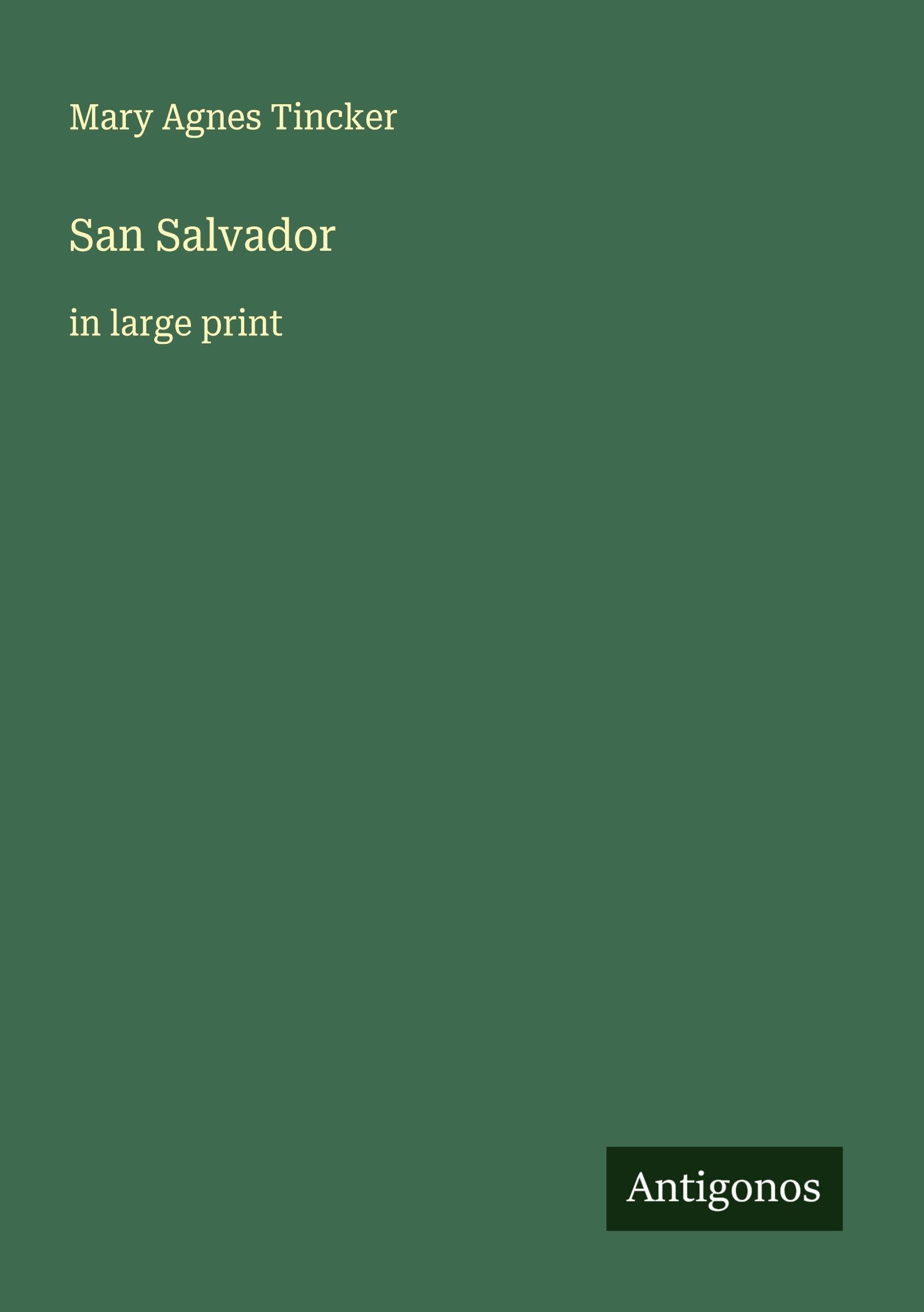 San Salvador: in large print