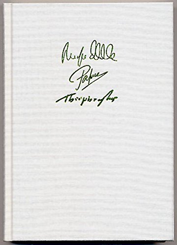 Hermetische Medizin. Grundriss der synthetischen Physiologie. Der Gedanke. Volumen Paramirum. Exlibris