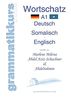 Wörterbuch A1 Deutsch - Somalisch - Englisch: Lernwortschatz + Grammatik + Gutschrift: 10 Unterrichtsstunden per Internet für die Integrations-Deutschkurs-TeilnehmerInnen aus Somalia Niveau A1