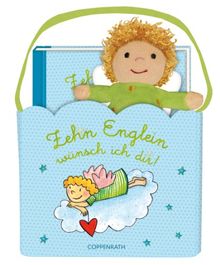 Zehn Englein wünsch ich dir!: Geschenktäschchen mit Buch und Schutzengelpuppe
