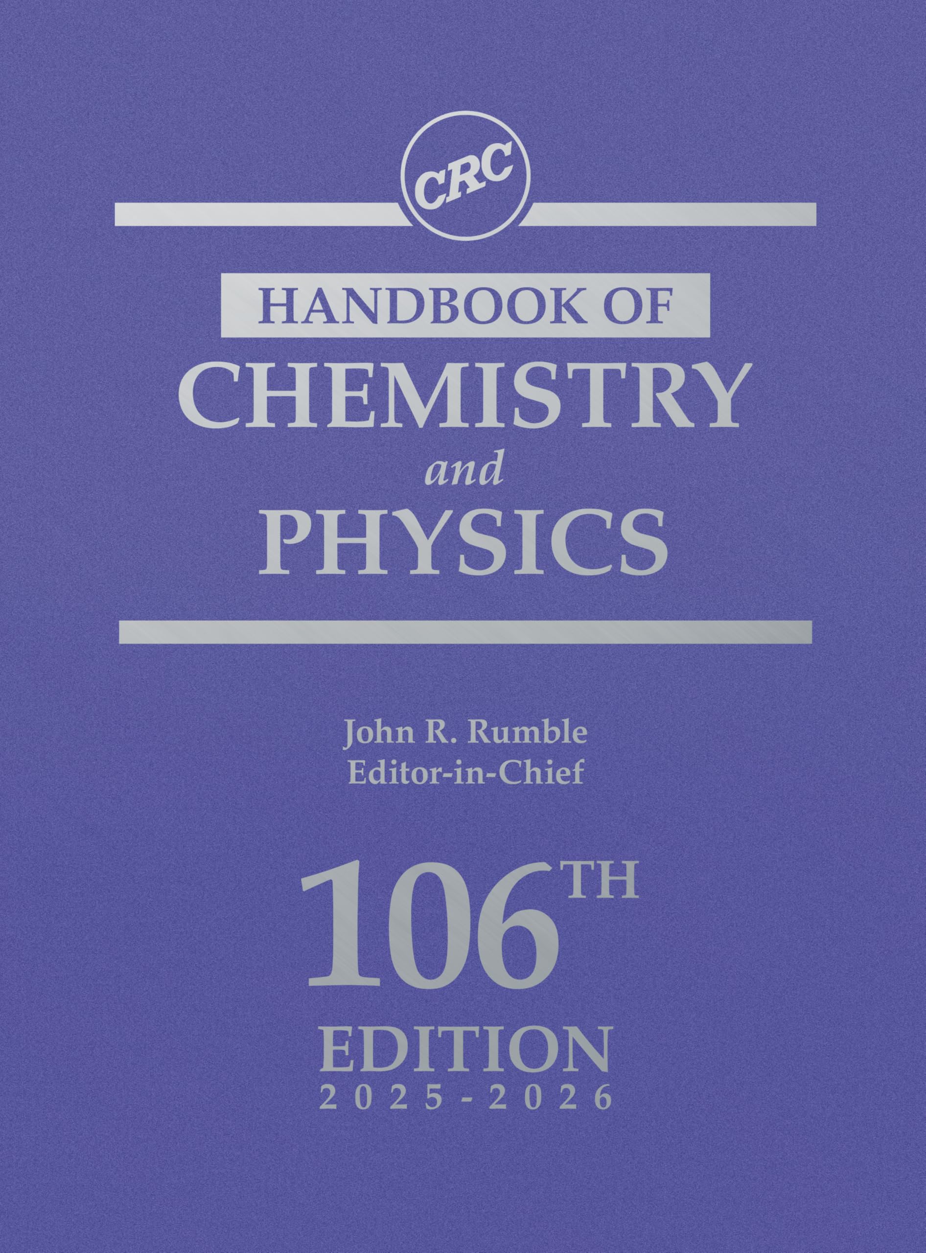 unbekannt Crc Handbook Of Chemistry And Physics