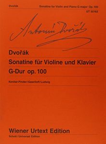 Sonatine G-Dur: Nach Skizzen, Autograf und Erstdruck. op. 100. Violine und Klavier. (Wiener Urtext Edition)