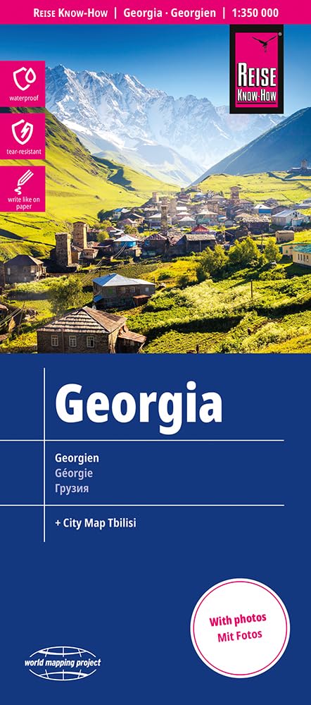 Reise Know-How Landkarte Georgien / Georgia (1:350.000): reiß- und wasserfest (world mapping project)