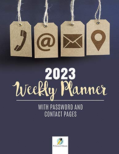 @ Journals and Notebooks 2023 Weekly Planner With Password And Contact Pages