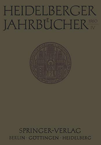 Heidelberger Jahrbücher (Heidelberger Jahrbücher, 4, Band 4)