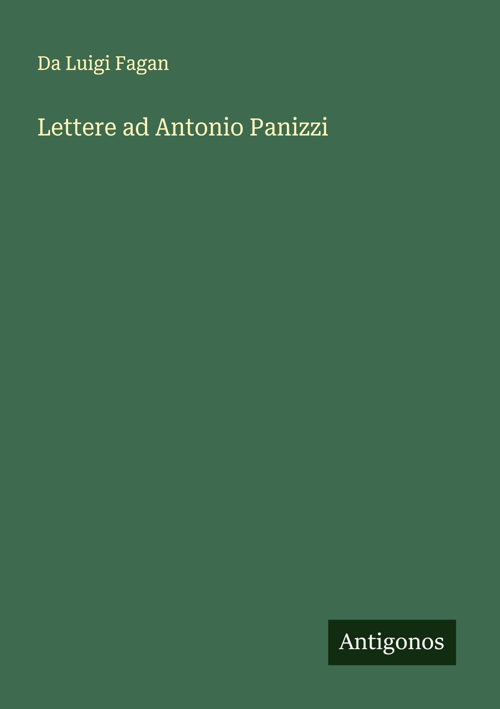 Lettere ad Antonio Panizzi
