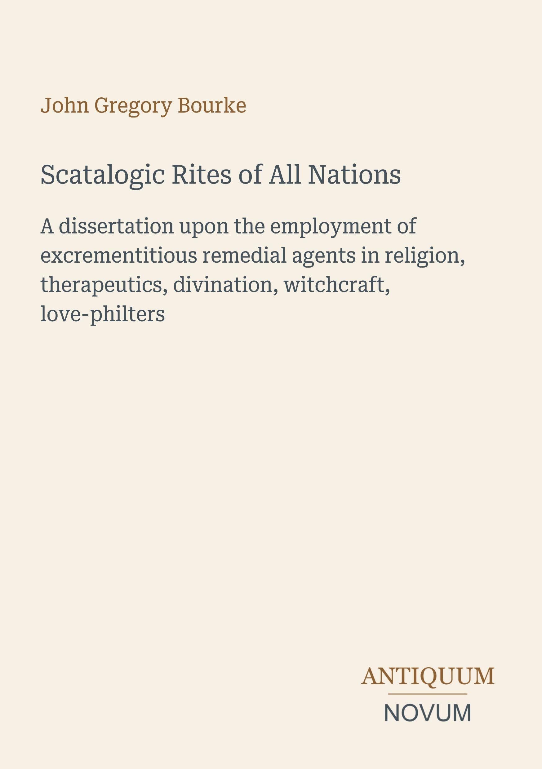 Scatalogic Rites of All Nations
