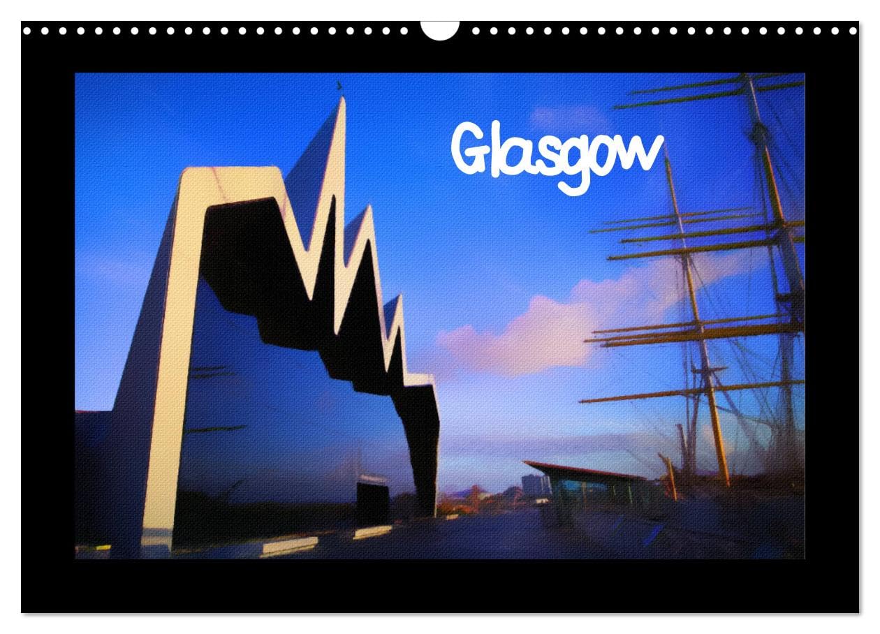 Glasgow (Wall Calendar 2026 DIN A3 landscape), CALVENDO 12 Month Wall Calendar: 12 scenes of Glasgow depicted in pencil by Graeme Heddle