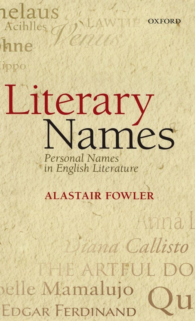 LITERARY NAMES C: Personal Names in English Literature