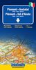 Italien 01. Aostatal / Piemont. 1 : 200 000. Straßenkarte: Aosta - Turin - Savona. Sehenswürdigkeiten, Stadtpläne, Transitpläne, Ortsindex