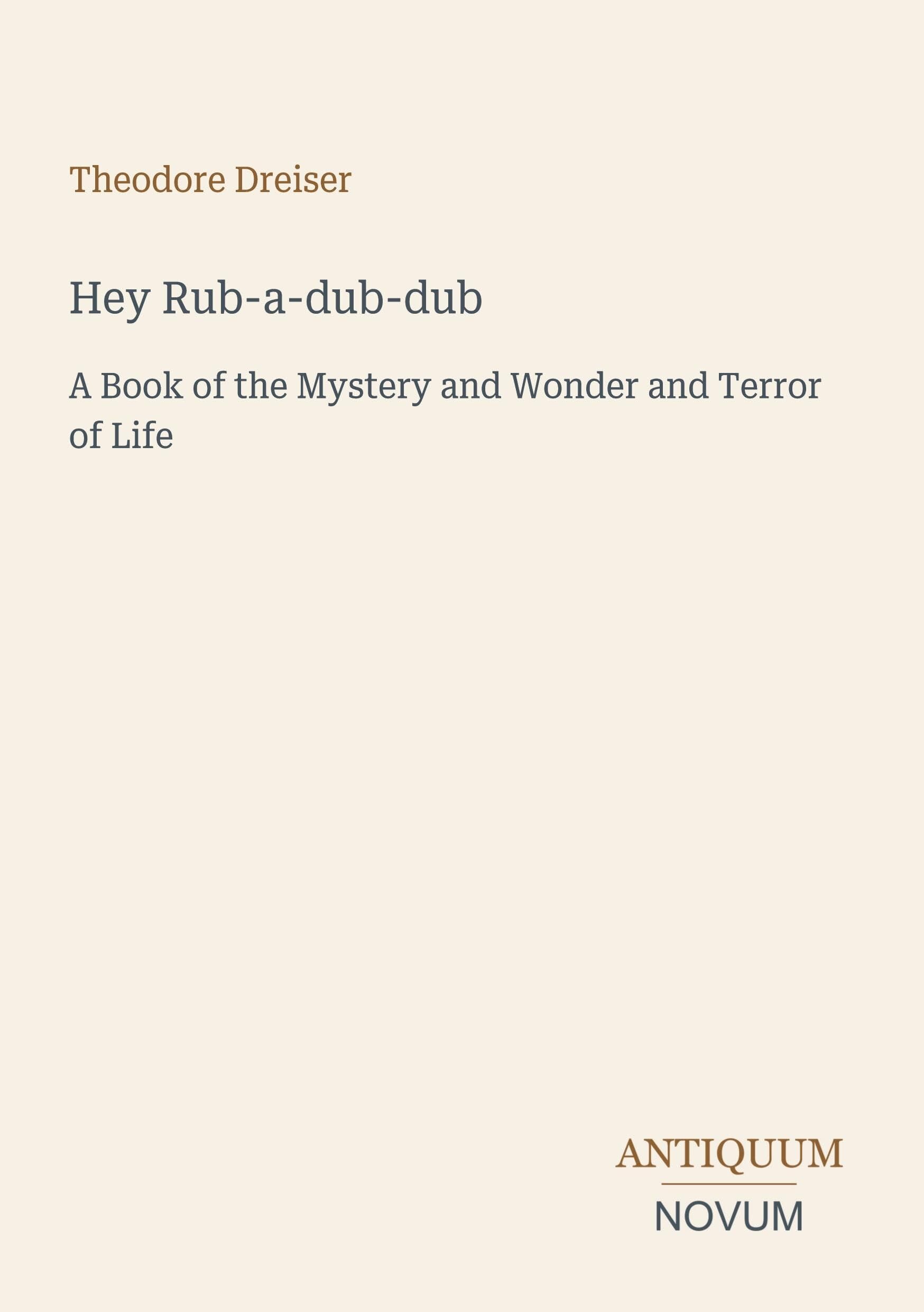 Hey Rub-a-dub-dub