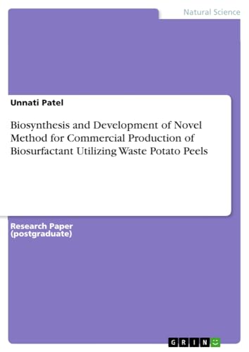 Biosynthesis and Development of Novel Method for Commercial Production of Biosurfactant Utilizing Waste Potato Peels