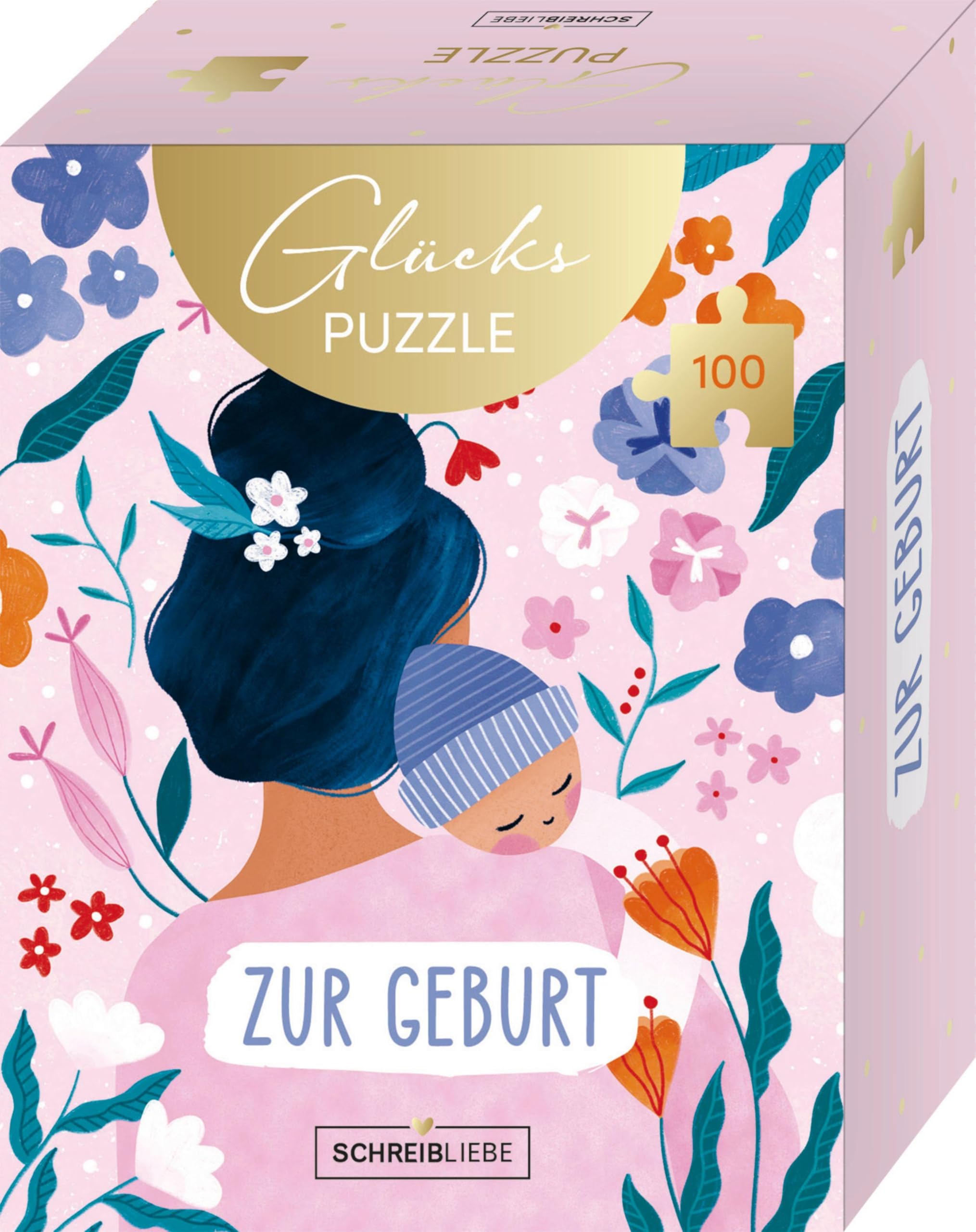 Glückspuzzle-Zur Geburt: Glückspuzzle-Zur Geburt 100 Teile SchreibLiebe