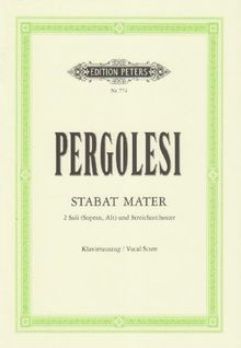 Stabat Mater: für Sopran, Alt und Streichorchester / Klavierauszug