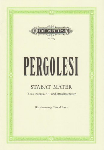 Stabat Mater: für Sopran, Alt und Streichorchester / Klavierauszug
