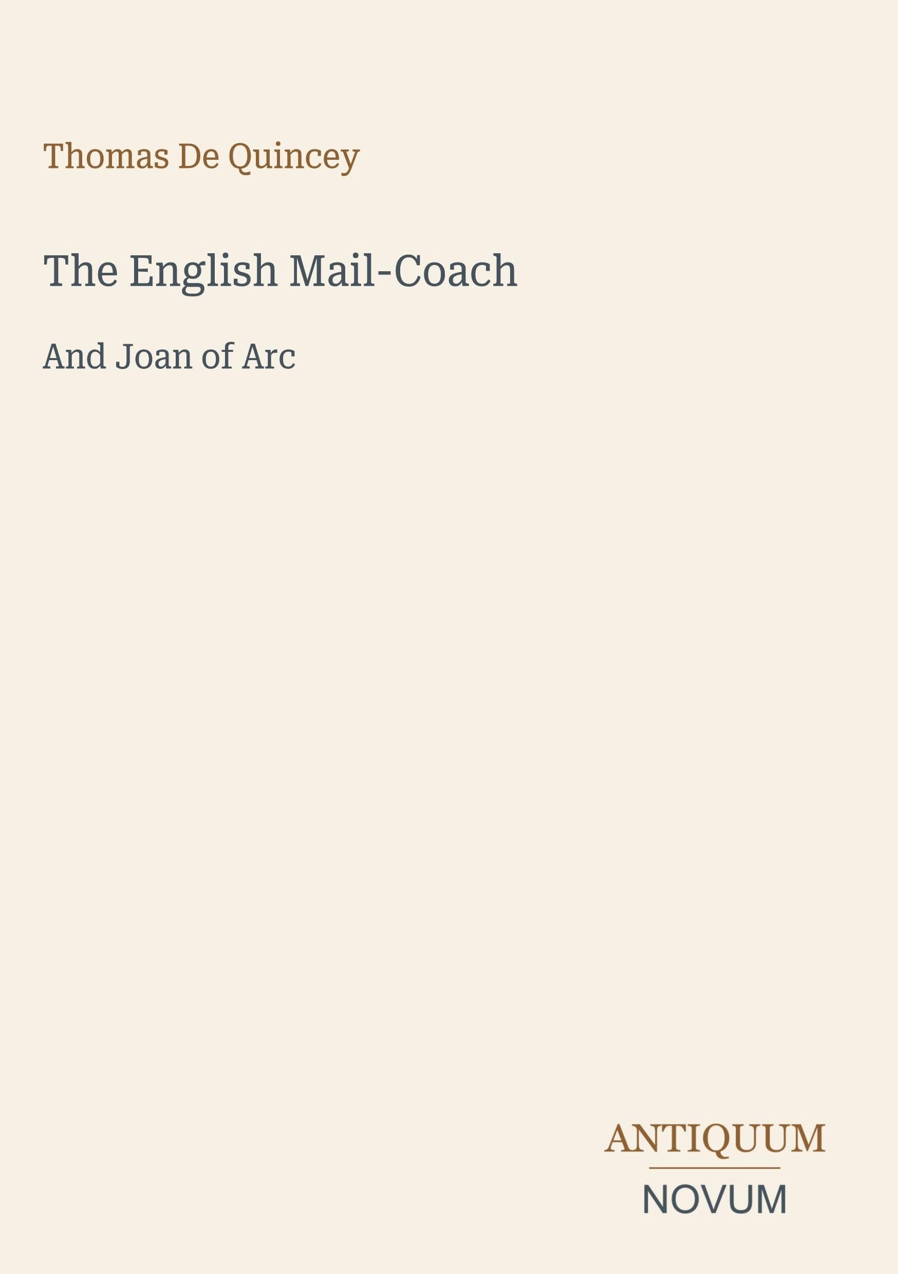 The English Mail-Coach