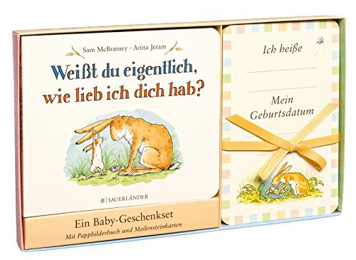 Weißt du eigentlich, wie lieb ich dich hab? Meilensteinkarten-Geschenkset