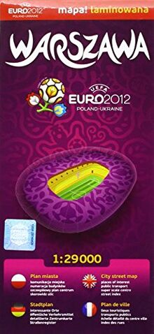 Comfort! map Warszawa Euro 2012: Laminiert