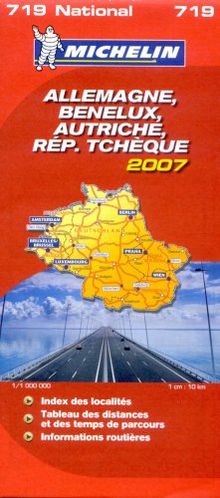 CARTE ROUTIERE 719 ALLEMAGNE/BENELUX/AUTRICHE/REPUBLIQUE TCHEQUE 2007 (CARTES (9550))