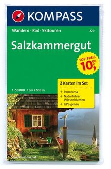 Salzkammergut 1 : 50 000: Wanderkarten-Set mit Naturführer in der Nylontasche. GPS-genau. Mit Panorama