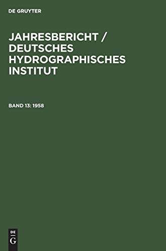 1958 (Jahresbericht / Deutsches Hydrographisches Institut)