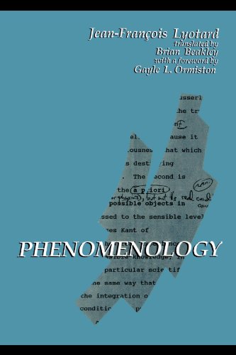 Phenomenology (Suny Series in Contemporary Continental Philosophy)