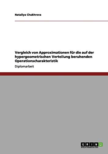 Vergleich von Approximationen für die auf der hypergeometrischen Verteilung beruhenden Operationscharakteristik