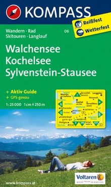 Walchensee - Kochelsee - Sylvenstein-Stausee: Wanderkarte mit Aktiv Guide, Radwegen, Skitouren und Loipen. GPS-genau. 1:25000