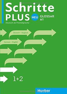 Schritte plus Neu 1+2: Deutsch als Zweitsprache / Glossar Deutsch-Englisch - Glossary German-English