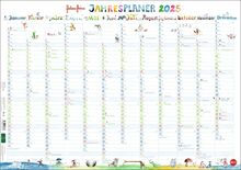 Helme Heine: Posterplaner 2025: Liebevoll illustrierter Wand-Kalender von Helme Heine mit den drei Freunden. Praktischer Jahresplaner 2025 zum Eintragen. (Helme Heine Kalender Heye)