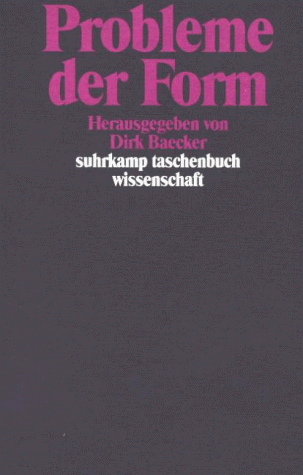 Probleme der Form Taschenbuch