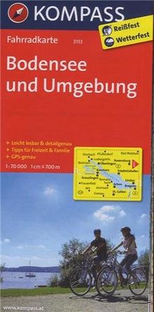 Bodensee und Umgebung: Fahrradkarte. GPS-genau. Leicht lesbar & detailgenau. Touren vor Ort recherchiert. Tipps für Freizeit & Familie. 1:70.000 | Buch | Zustand gut