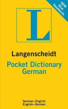 Langenscheidt Compact Dictionary German: Deutsch-Englisch/Englisch-Deutsch (Langenscheidt Pocket Dictionary)