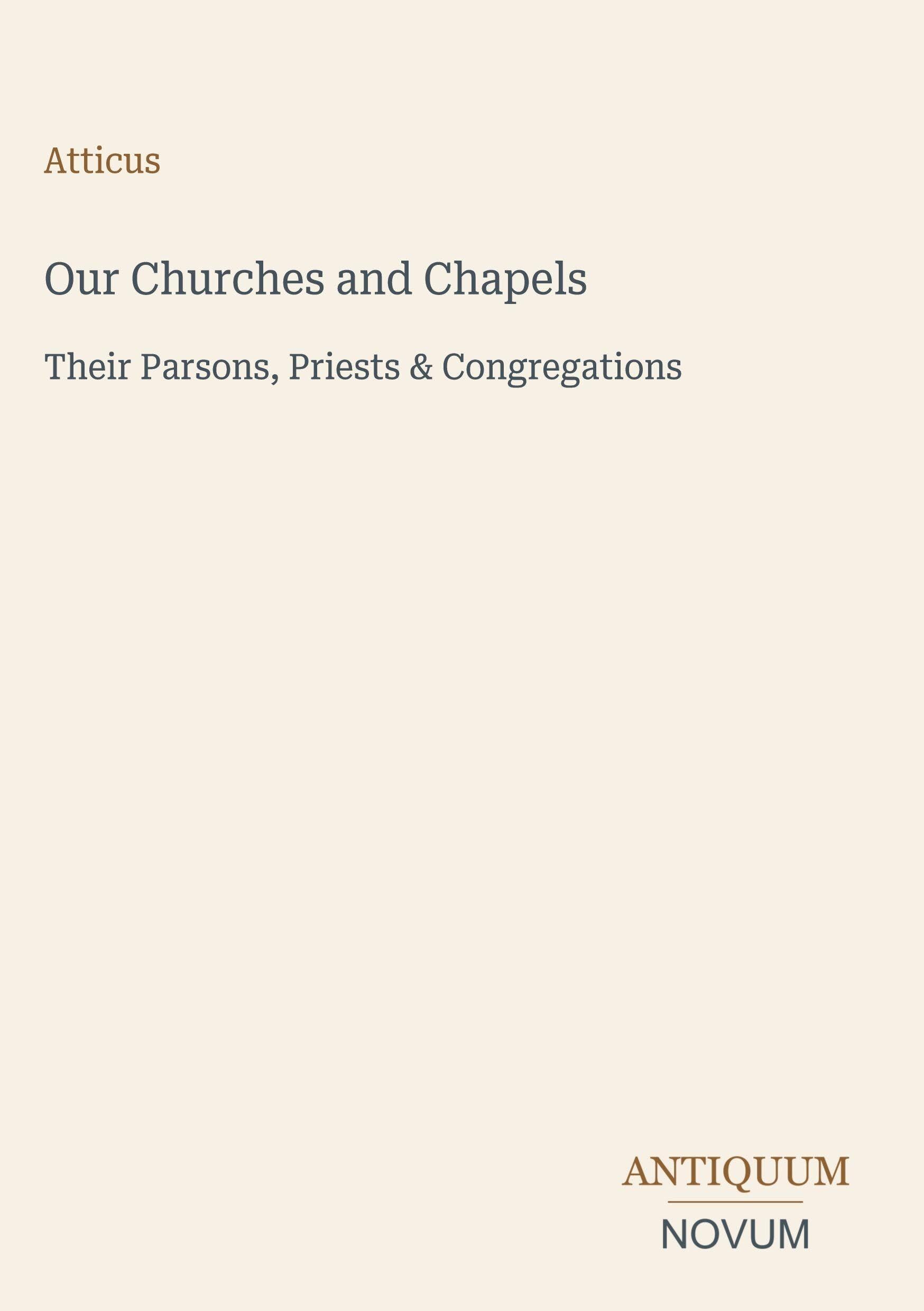 Our Churches and Chapels