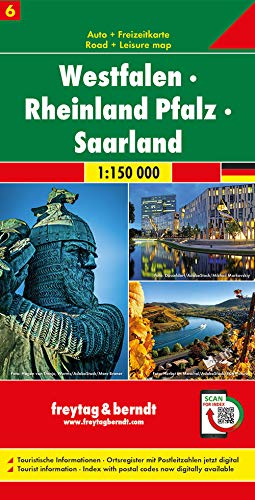 Westfalen - Rheinland Pfalz - Saarland, Autokarte 1:150.000, Blatt 6 - Neuware